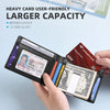 Slim RFID-Blocking Carbon Fiber Leather Wallet