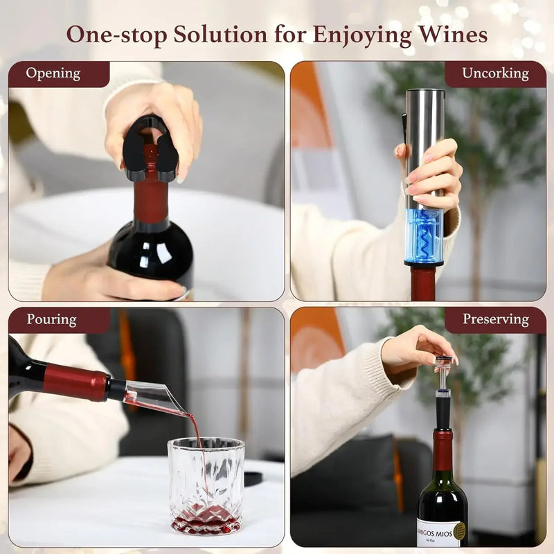 Rechargeable Electric Wine Opener Set