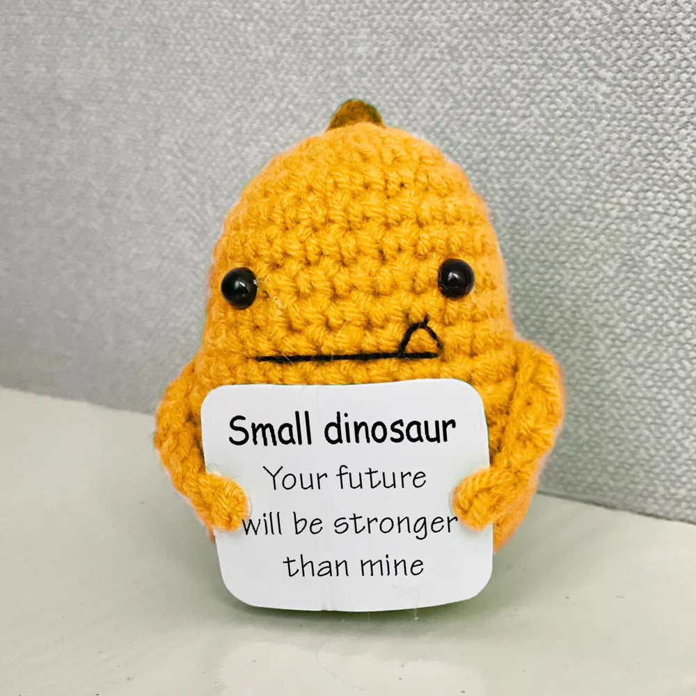 Handmade Crochet Dumpster Fire Doll – Funny Emotional Support Decor