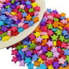 Star-Shaped Acrylic Loose Beads for Jewelry Making (9mm, 50-Piece Set)