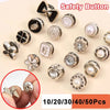 Pearl Rhinestone Brooch Pins with Secure Clasp (Set of 10)