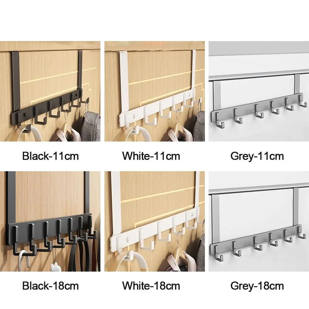 Over-the-Door 6-Hook Organizer Rack