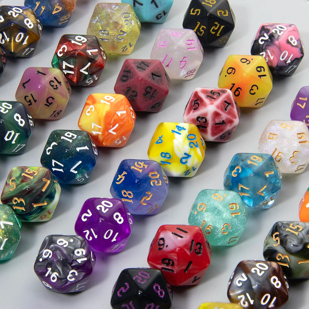 10-Piece Polyhedral Dice Set for Dungeons & Dragons and RPG Games