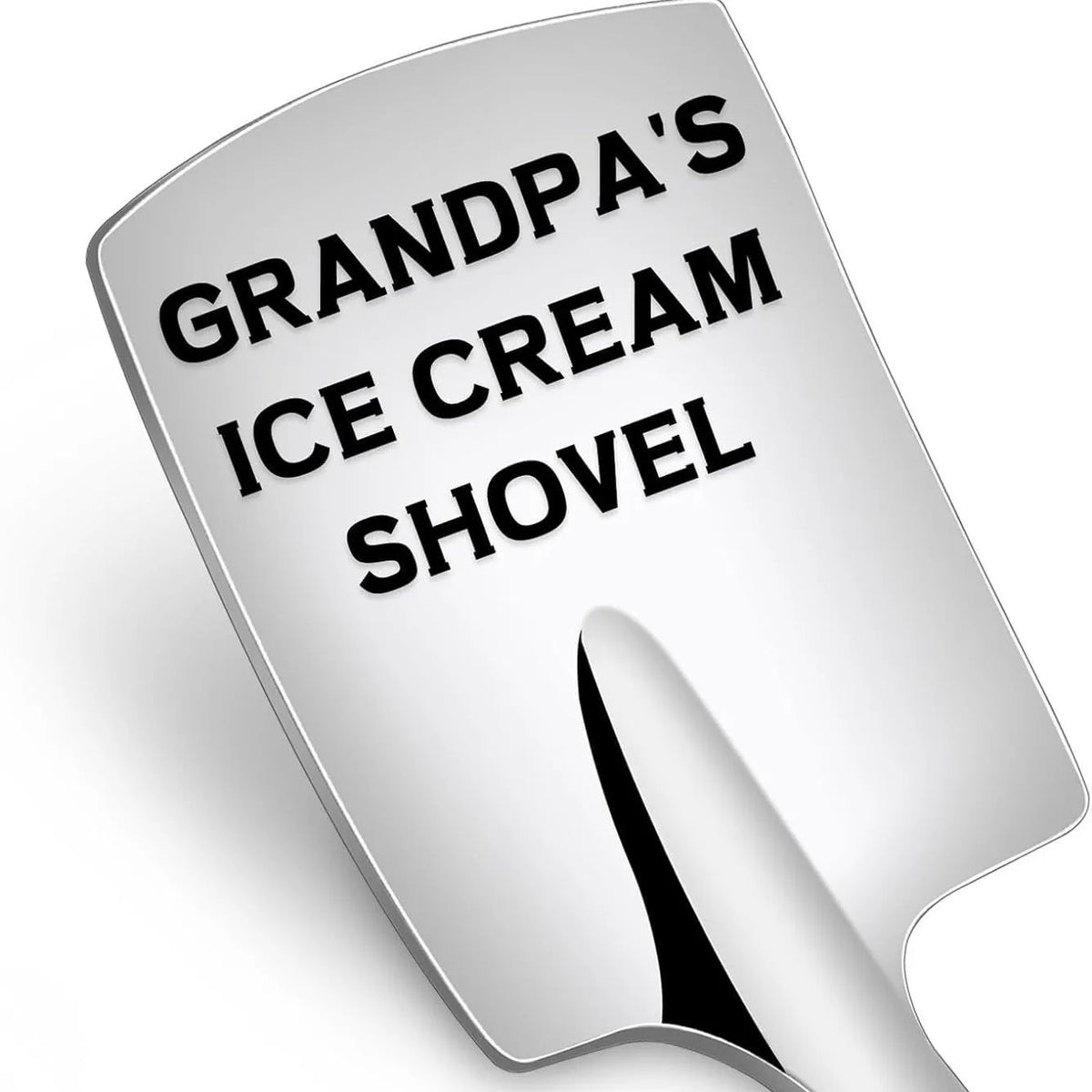 Cuillère à glace en acier inoxydable gravée - Cadeau