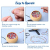 Large Eye Curved Beading Needles for Jewelry Making (5.3 Inch)