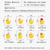 Figurinas de Pato Miniatura de Resina Luminosa