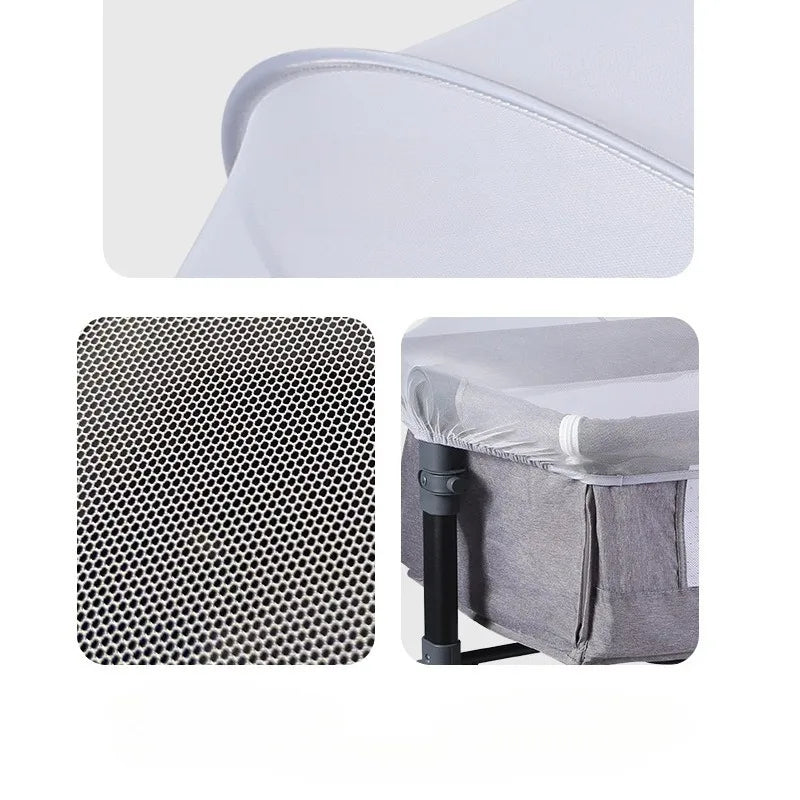 Breathable Bassinet and Travel Crib Cover with Zipper