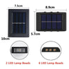 Solar-Powered LED Wall Light with Up/Down Illumination