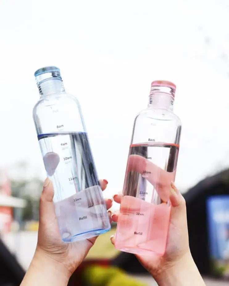 16oz Glass Water Bottle with Secure Lid