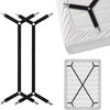 Adjustable Bed Sheet Holder Straps with Non-Slip Clips
