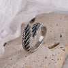 Sterling Silver Angel Wing Feather Rings