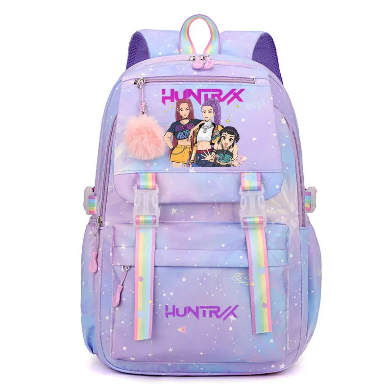 Stylish Letter Print Nylon Backpack for Everyday Use