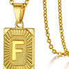 Initial Pendant Necklace in Stainless Steel