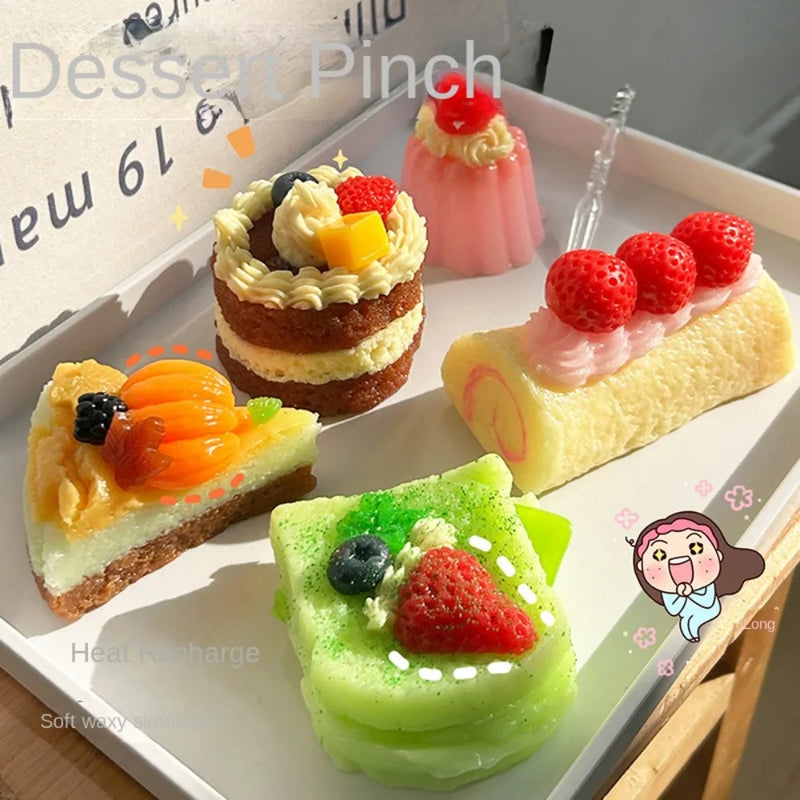 Juguete Antiestrés de Pastel Esponjoso