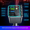 A multi-functional fast charging romantic atmosphere light with a digital display and various output options.