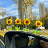 Mini Sunflower Shaking Head Car Decorations (Set of 5)