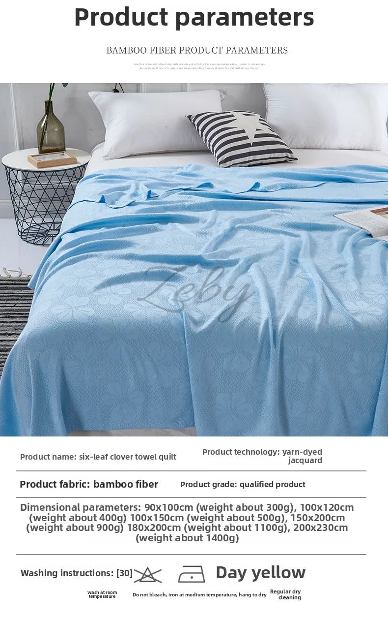 Bamboo Fiber Cooling Blanket for Summer