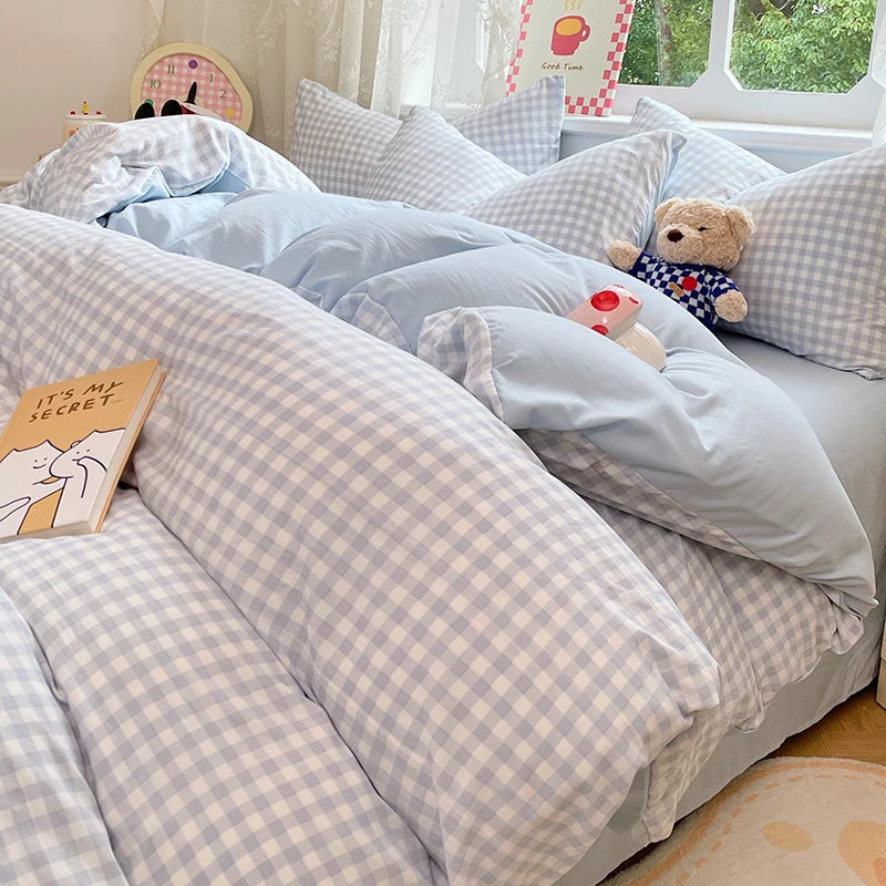 Ultra-Soft Pre-Washed Microfiber Duvet Cover Set with Pillowcases