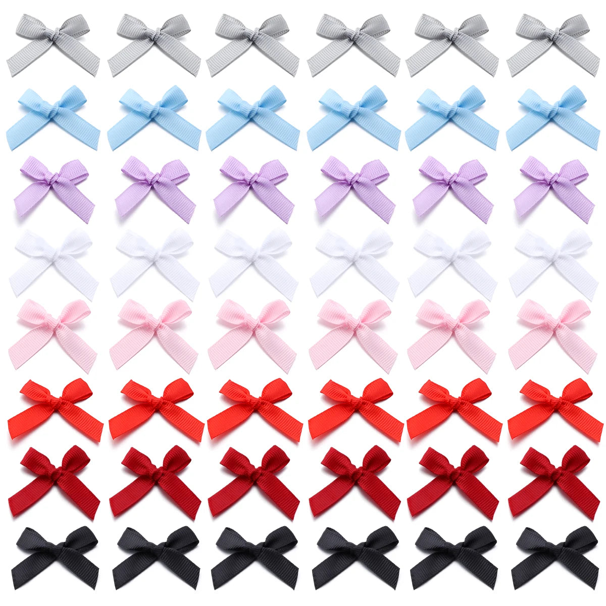 Satin Ribbon Bows for Crafts and DIY Projects (50-Pack)
