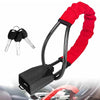 Universal Steering Wheel and Seat Belt Anti-Theft Lock with 2 Keys