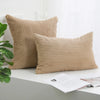 Soft Corduroy Striped Throw Pillow Cover