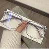 Retro Half-Frame Blue Light Blocking Glasses