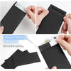 Black adhesive strip for easy closure on kraft paper cash envelopes