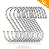 Stainless Steel S Hooks for Kitchen, Bathroom & Organizing