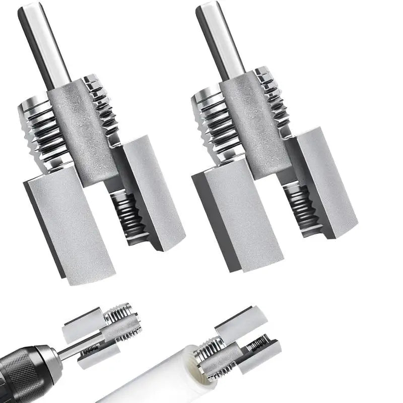 Electric Drill Compatible PVC Pipe Threader Kit for Internal and External Threads