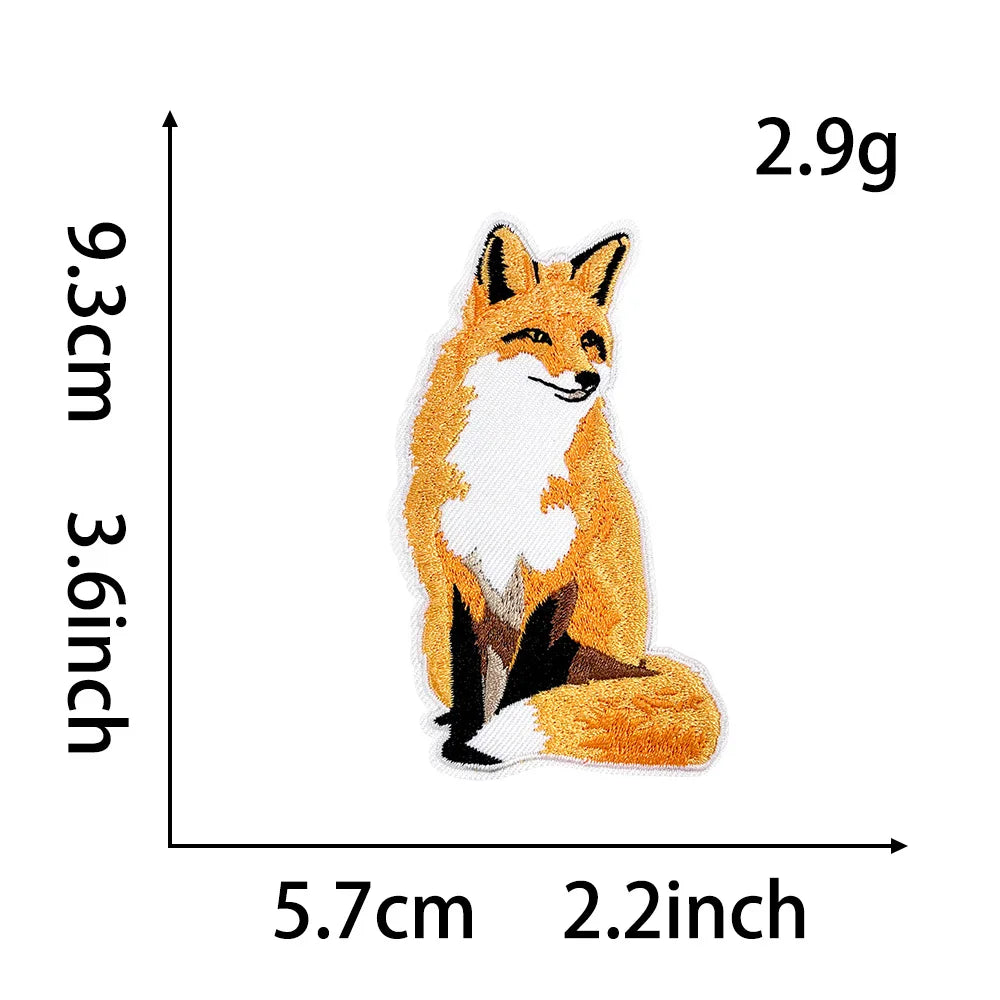Embroidered Animal Iron-On Patches for DIY Crafting & Clothing Repair