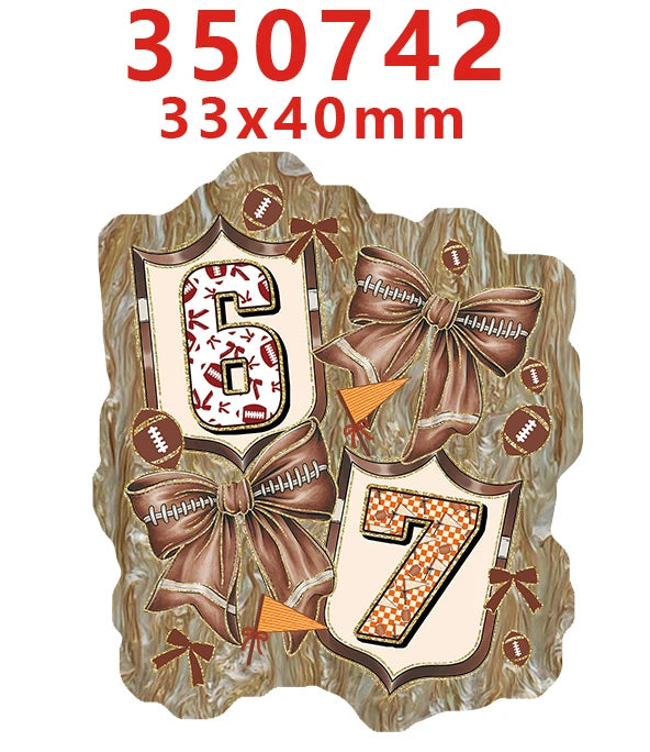 Decorative Faith-Themed Resin Embellishments with Water Ripple Effect
