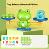 A green frog balance game toy with numbers 1 through 10 and a little frog character.