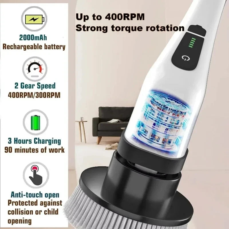Kabelloser Elektrischer Spin-Reiniger