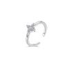 Gold-Plated Geometric Zircon Toe Ring