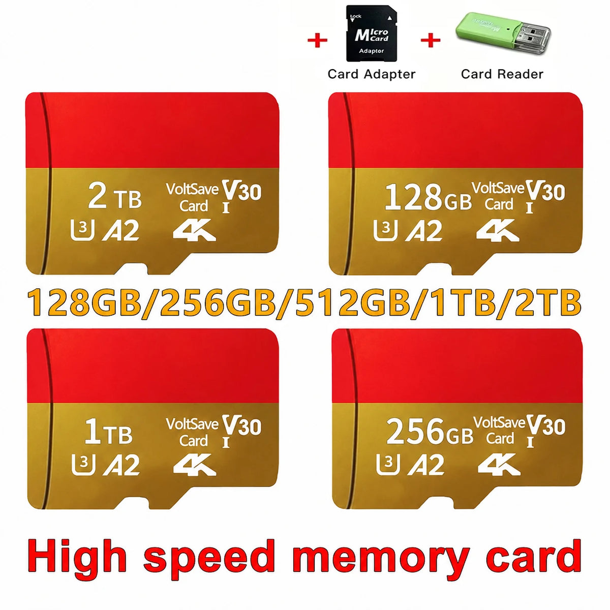 High-Speed TF/SD Memory Card for Phones, Tablets & Cameras