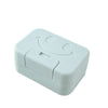 Smiley Face Lidded Soap Dish for Bathroom & Travel
