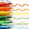 Dual-Tip Glitter Art Markers Set