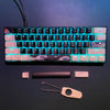 Compact 61-Key Mechanical Gaming Keyboard with Blue Switches