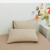 100% Cotton Duvet Cover Set with Plaid Stripe – Breathable & Skin-Friendly