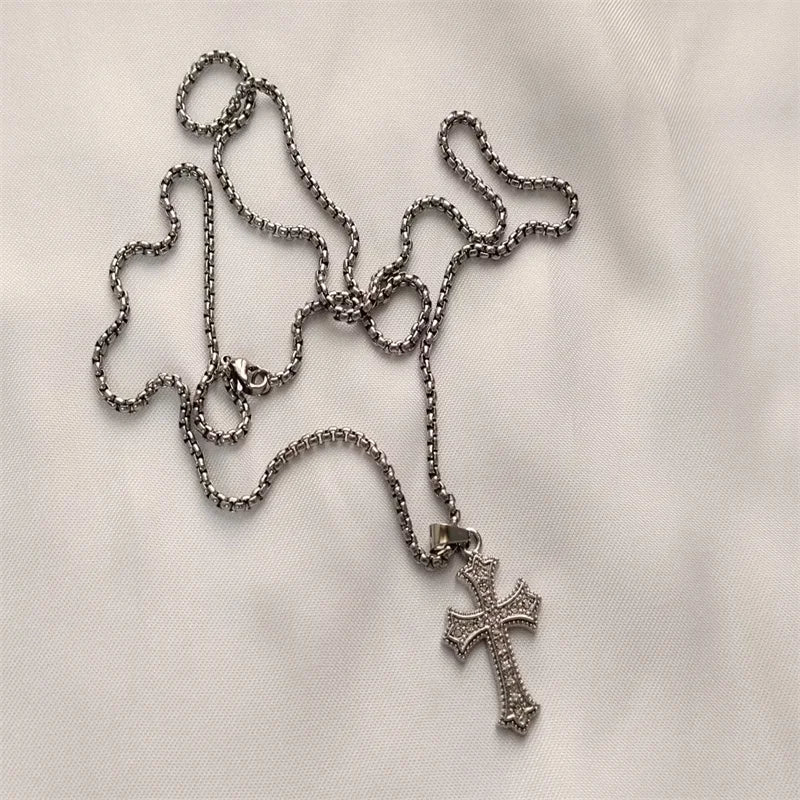 Vintage Cross Pendant Necklace
