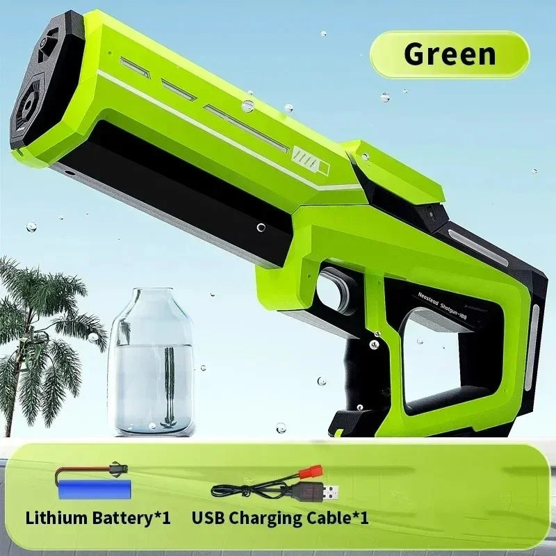 Automatic Rechargeable Water Gun with Extended Bottle Adapter