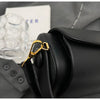 Classic Retro Crossbody Shoulder Bag with Textured Flap