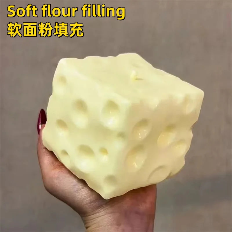 Balle Anti-Stress en Forme de Fromage Géant