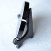 Natural Black Obsidian Scrying Mirror with Display Stand