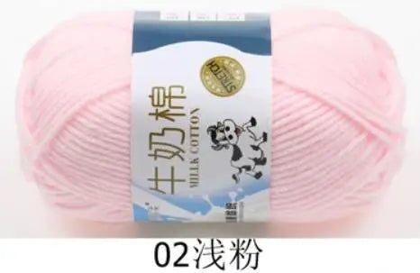 Milk Cotton Crochet Yarn – Soft, Durable Knitting Thread in 91 Colors