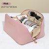Large Capacity PU Leather Cosmetic Travel Bag