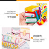 A stack of colorful iron-on patches and embroidery samples showing various designs and colors for clothing and accessories.