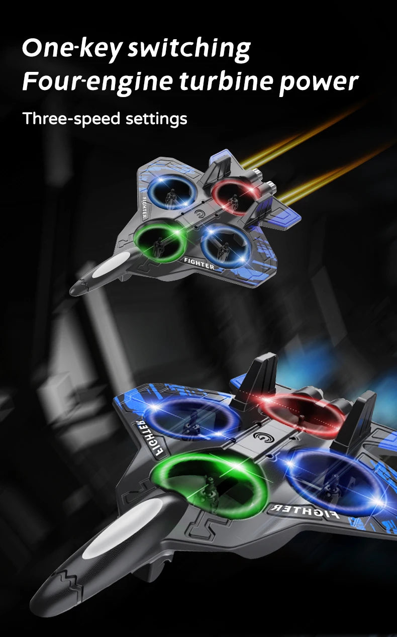 RC Stunt Foam Airplane with LED Lights