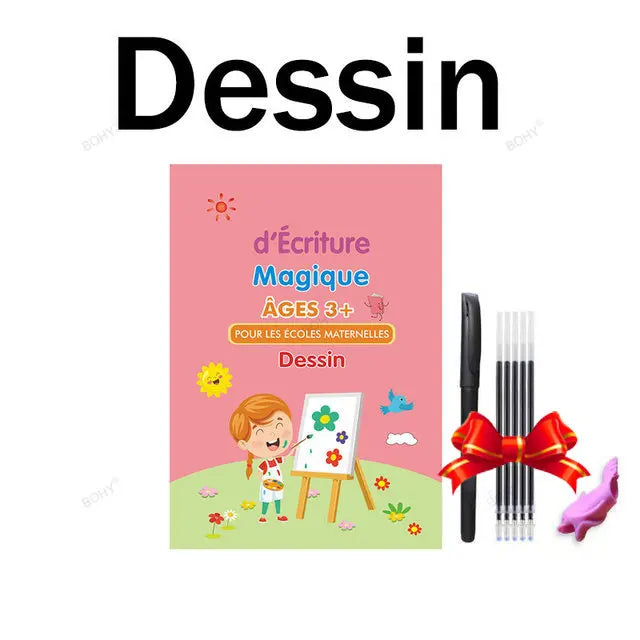 Reusable Grooved Handwriting Practice Book for Kids