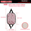 Leopard Print Plush Car Headrest Cover, Set of 2